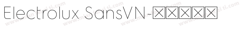 Electrolux SansVN字体转换